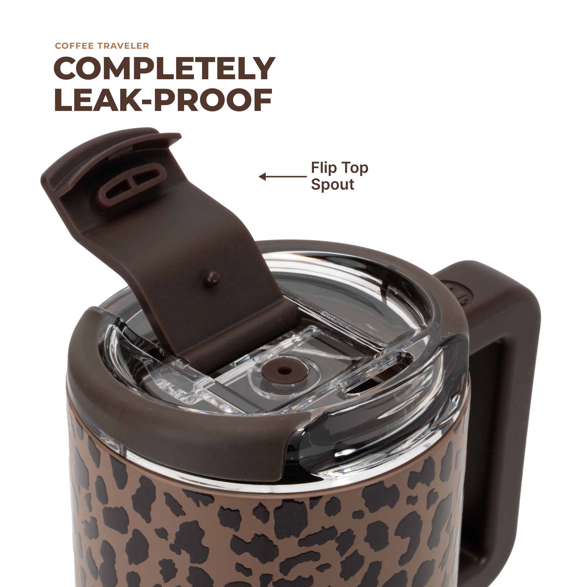 Coffee Traveler - Brown Leopard