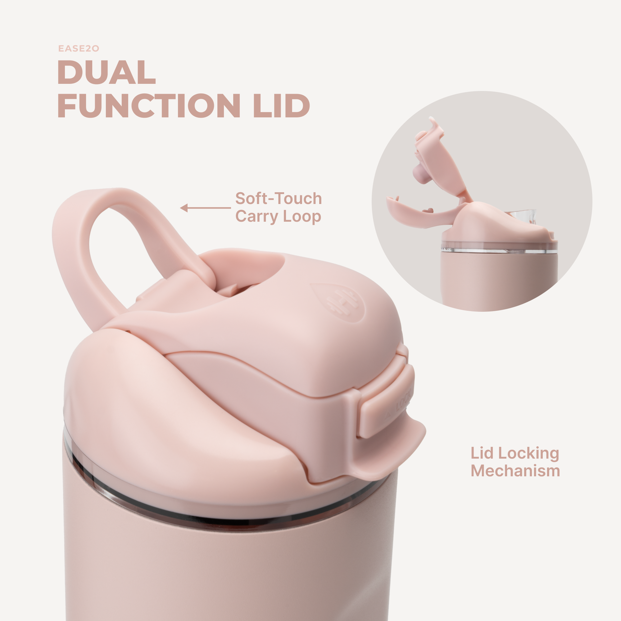 Ease2o 24oz - Dusty Rose