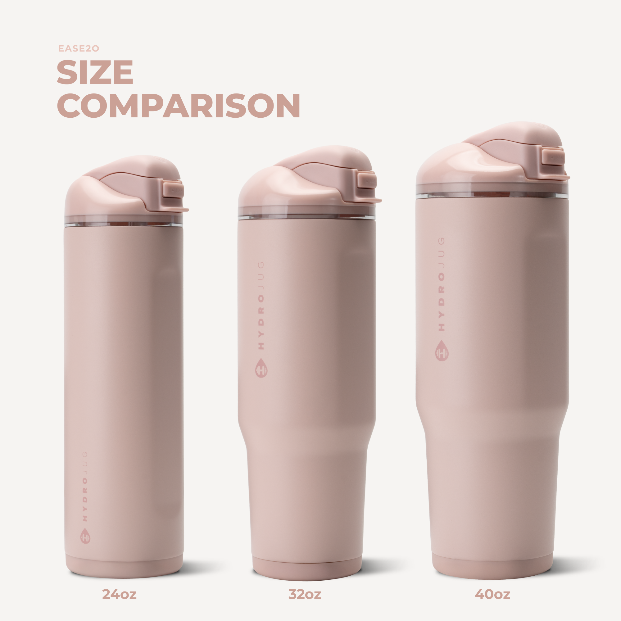 Ease2o 40oz - Dusty Rose