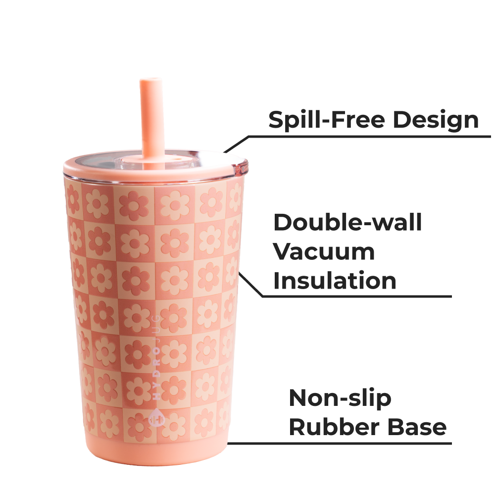 Everyday Tumbler 14oz - Daisy Checkers