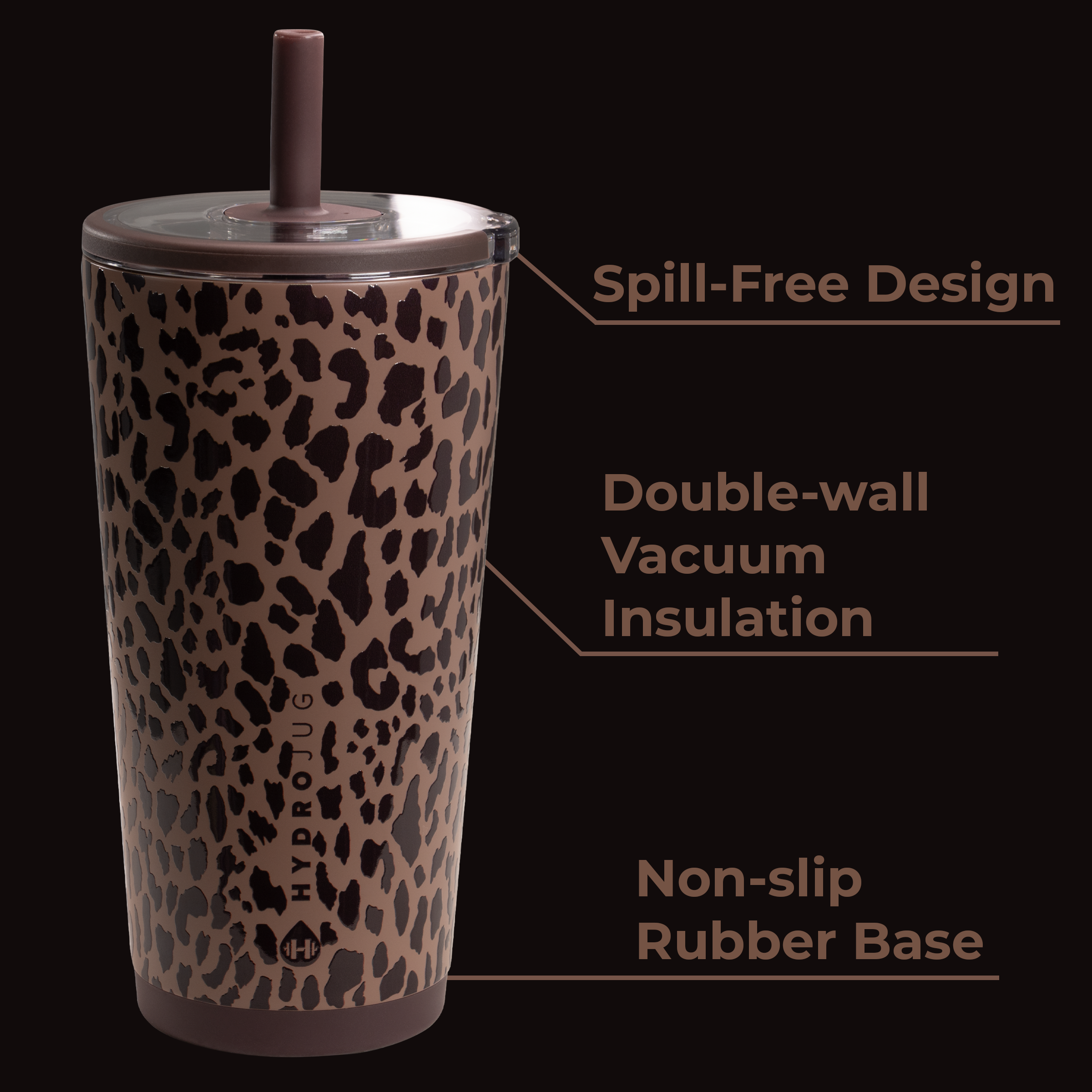 Everyday Tumbler 20oz - Brown Leopard