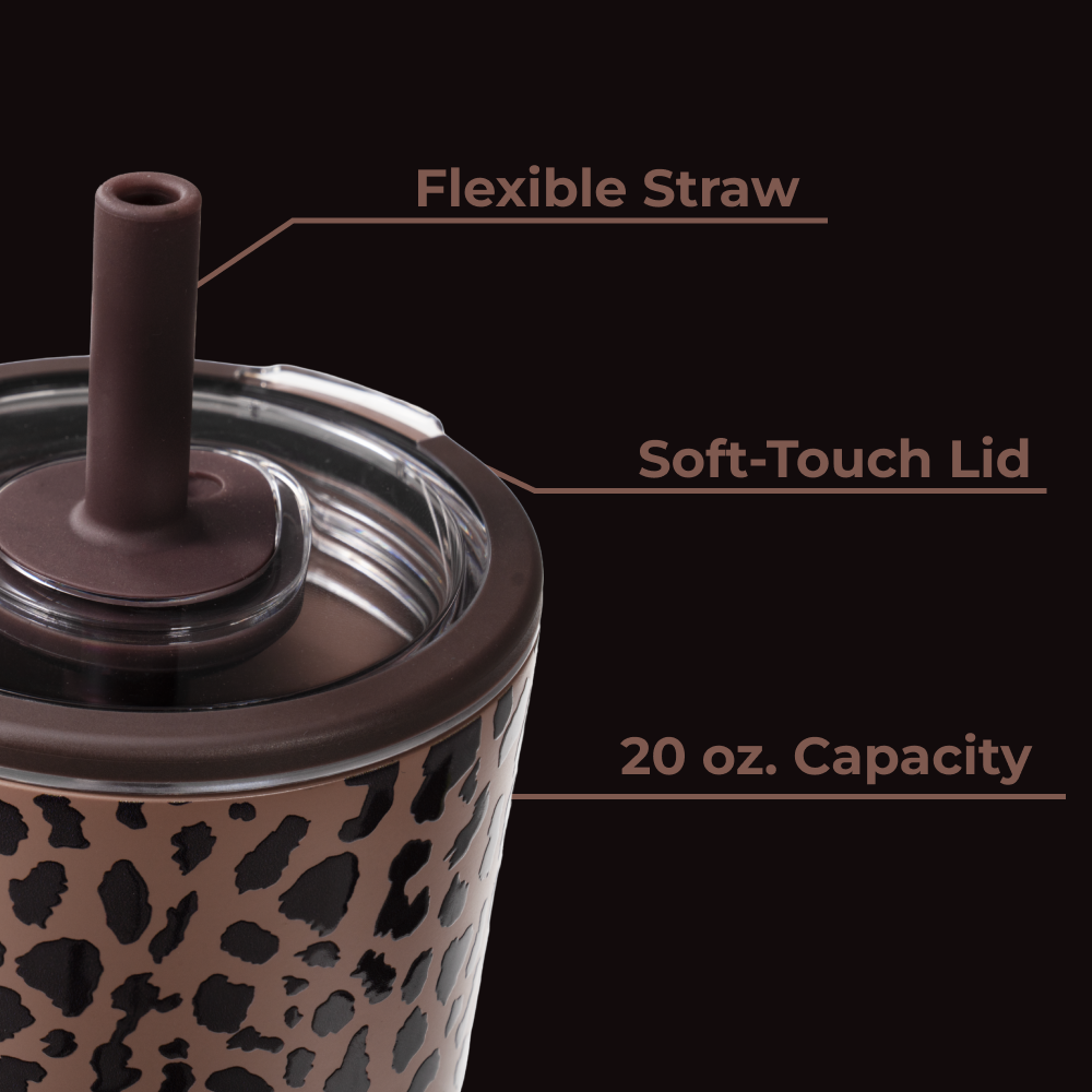 Everyday Tumbler 20oz - Brown Leopard