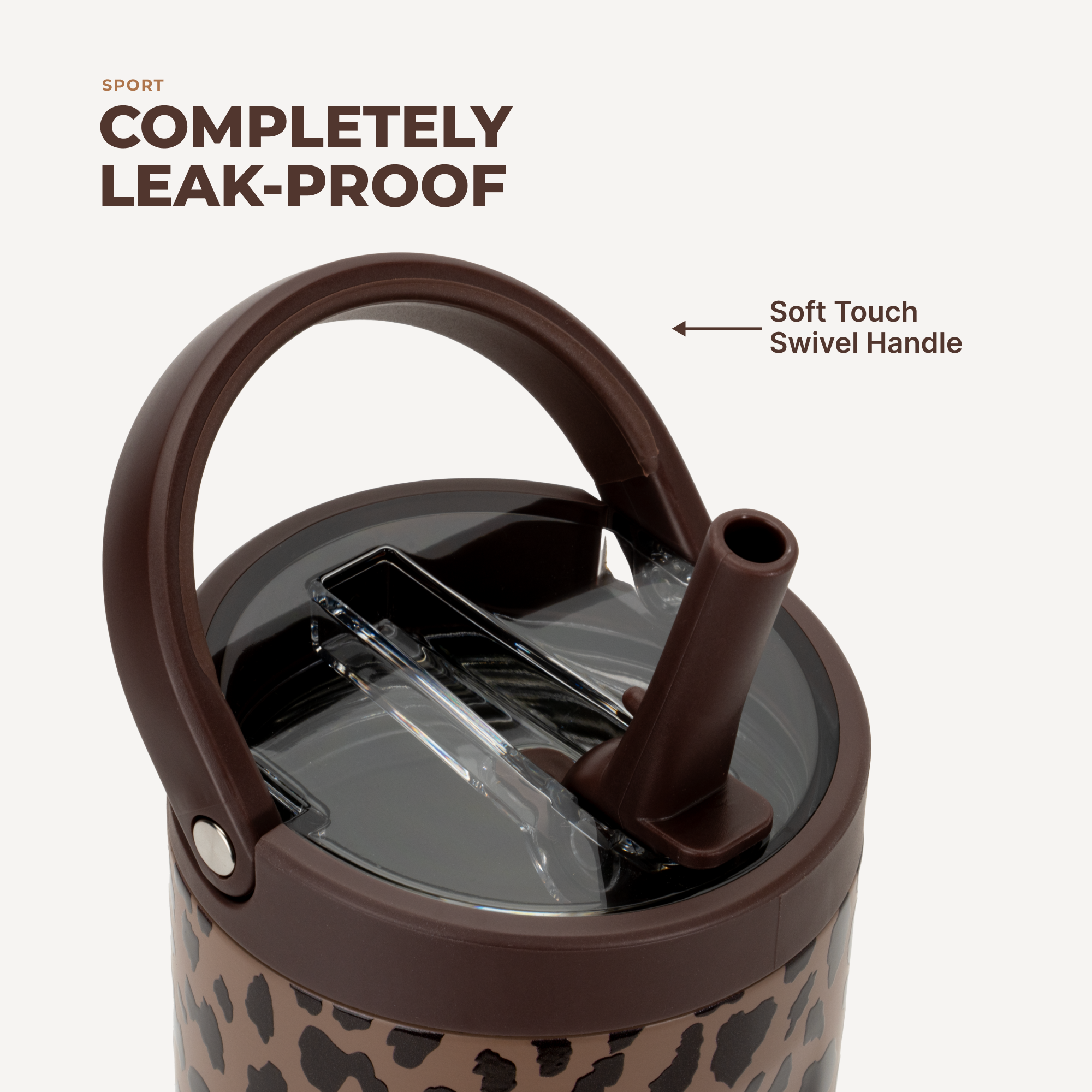 Sport 32oz - Brown Leopard