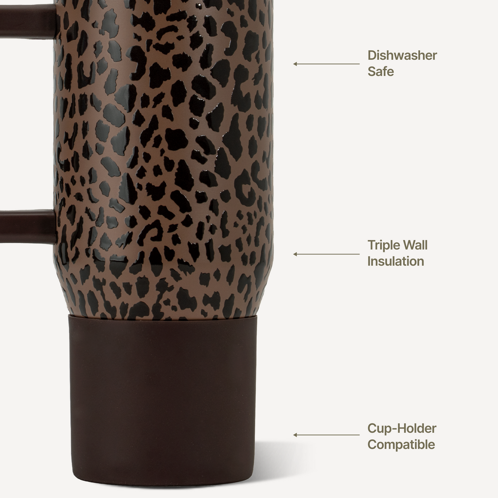 Traveler 20oz - Brown Leopard