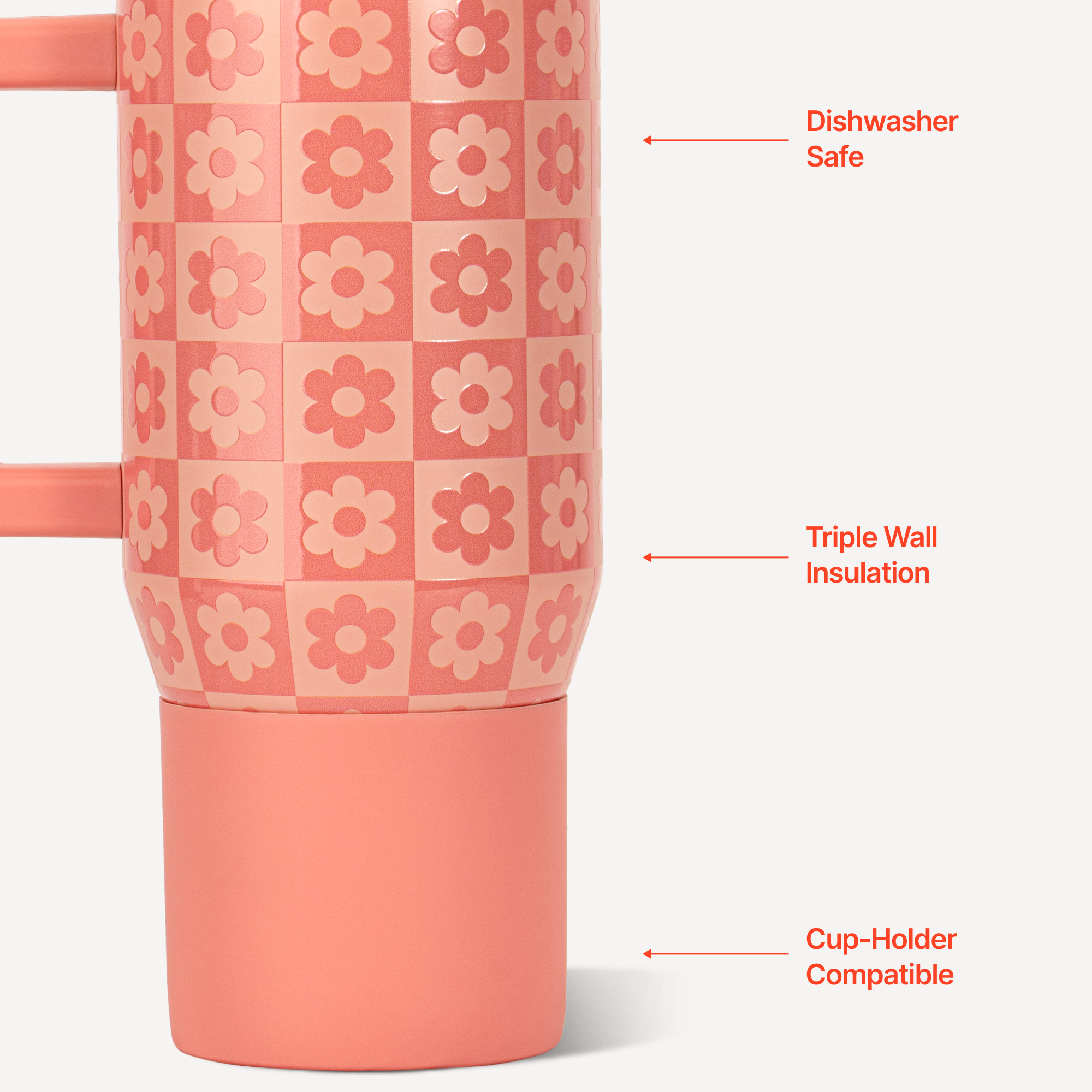Traveler 20oz - Daisy Checkers